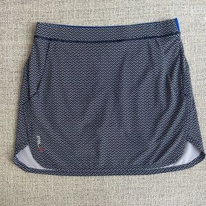 Ralph Lauren Navy and White Golf Skirt - Size Small